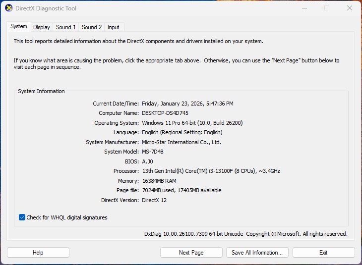 PC GAMING i3 13k rtx 3070