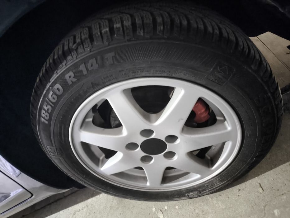 Лети джанти 14 цола VW с зимни гуми SEMPERIT Master-Grip 2