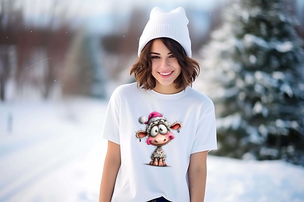 Дамски тениски със забавни овце, различни модели