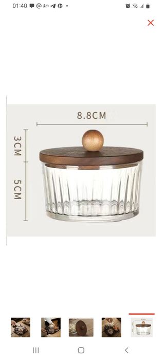 Менажница  (стекло ,бамбук)