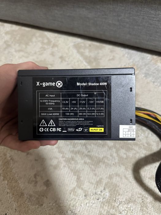 Блок питания на 400W от X-Game