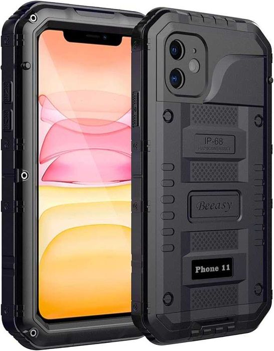 Husa Beeasy compatibila cu iPhone 11 neagra, usor zgariata