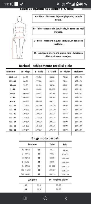 Geaca moto piele Reblonhorn Vandal marimea 52