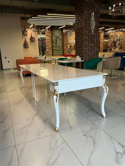 Стол трансформер золото