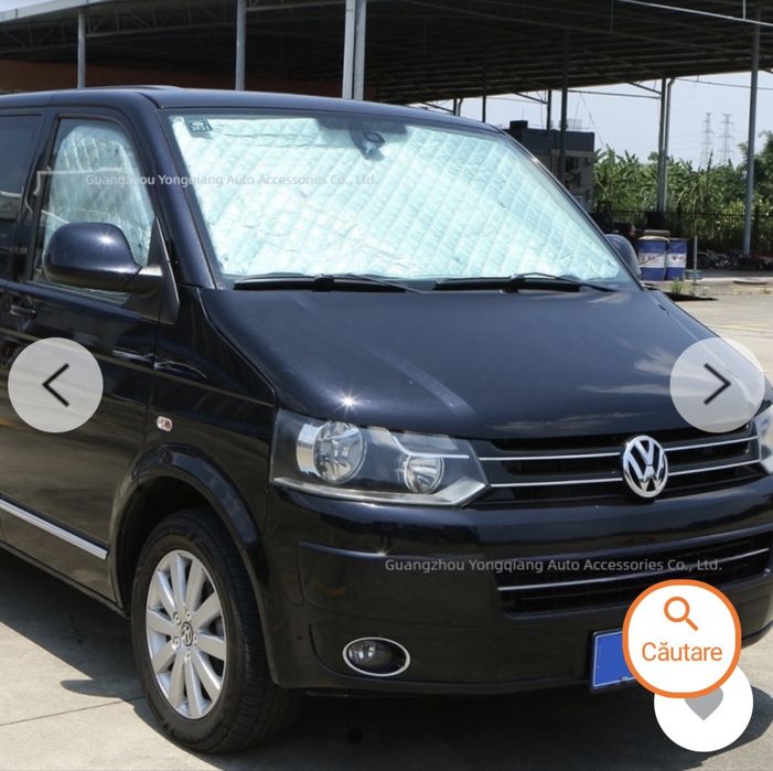 Protecție internă solară pentru VW T5 T6 Camper, cu folie de aluminiu îngroșată și bază de bumbac, impermeabilă și protecție UV si plasa tantari