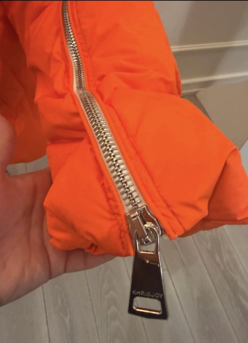 Geacă cu puf KHRISJOY – oversized, portocaliu