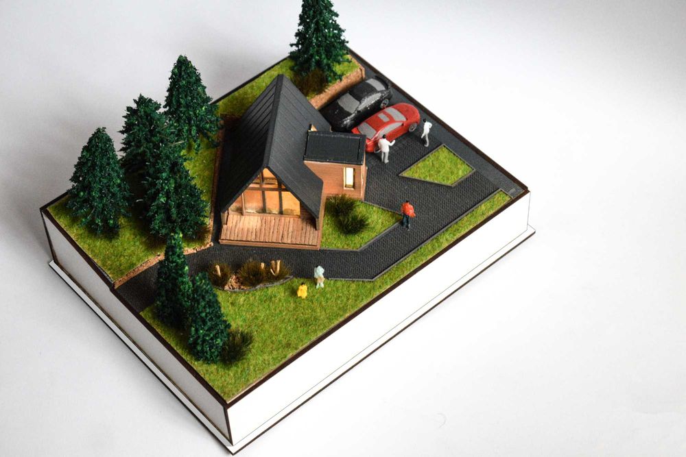 Diorama cadou-Locuinta ta in miniatura-Idei cadou-Machete&miniaturi.