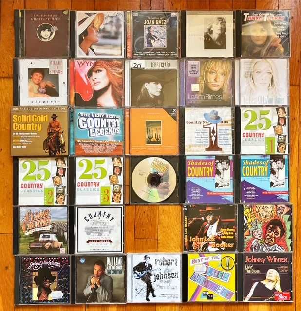Lot CD orig country, blues, cuban music, soul: Jackson, Hooker, Ferrer