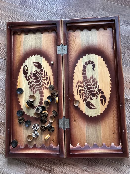 Нарды резные деревянные