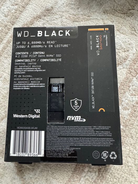 Vand ssd 500GB WD SN 7100 sigilat