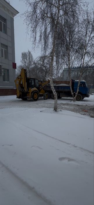 ВЫВОЗ СНЕГА. Погрузчик камаз