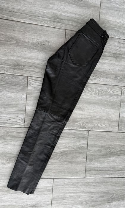 Pantaloni moto piele dama retro