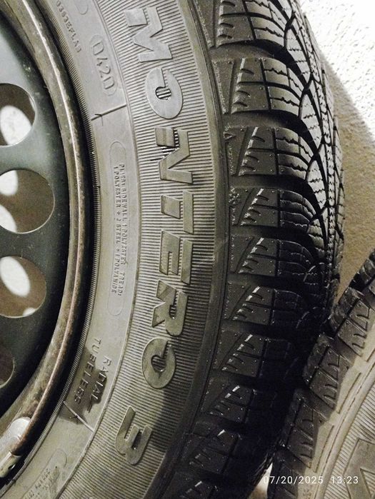 Зимни гуми Fulda 185/65/15 с железни джанти за Opel Corsa D и тасове