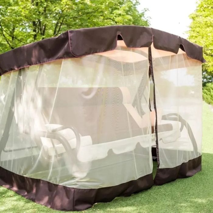 Садовые качели с москитной сеткой