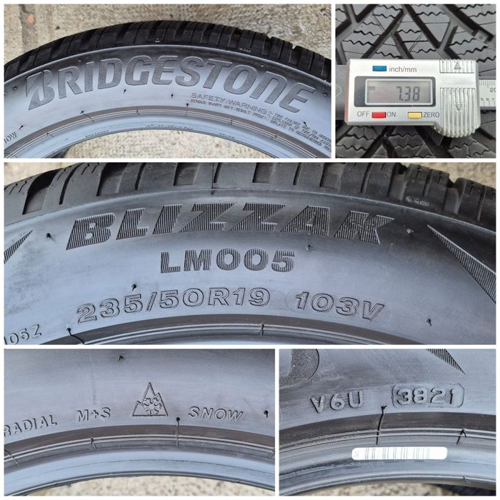 O bucată 235/50 R19 M+S iarnă- una Michelin Bridgestone