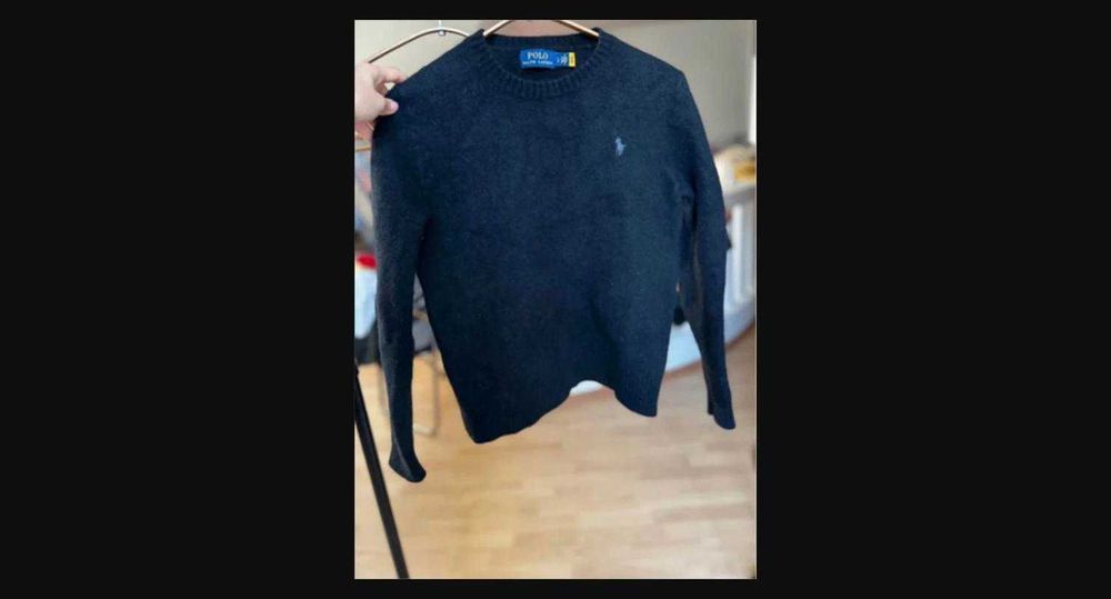 Pulover tricotat Ralph Lauren 90% Lana 10% Cashmere - Negru - S/M