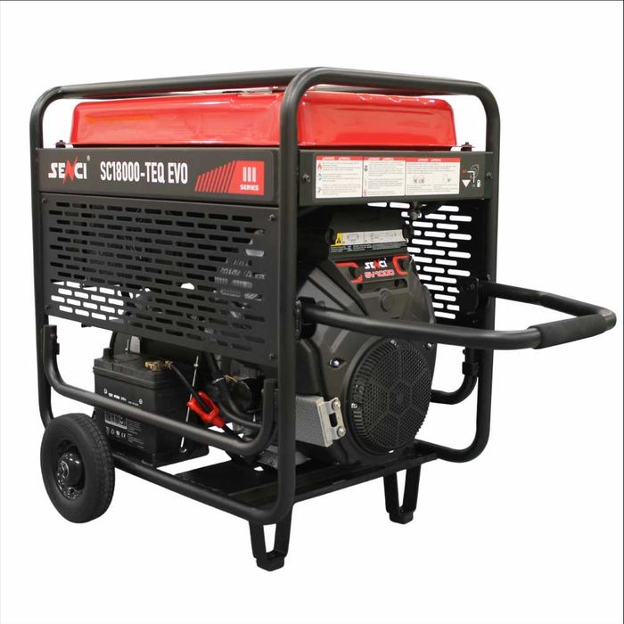 Generator de curent SENCI SC18000TEQ EVO putere maxima 17.0 kW 230V/400V pornire electrica, motor benzina