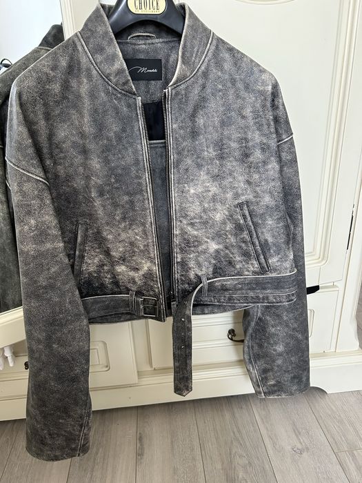 Jacheta si fusta Manokhi piele naturala Nou