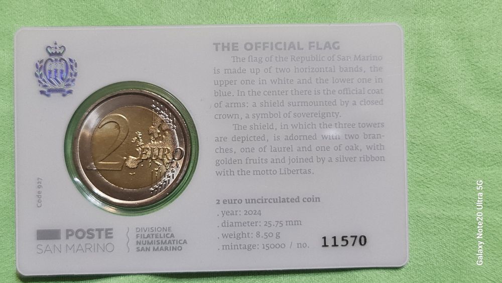 Евро сет Сан Марино 2025- Card Coin 24\25  SM