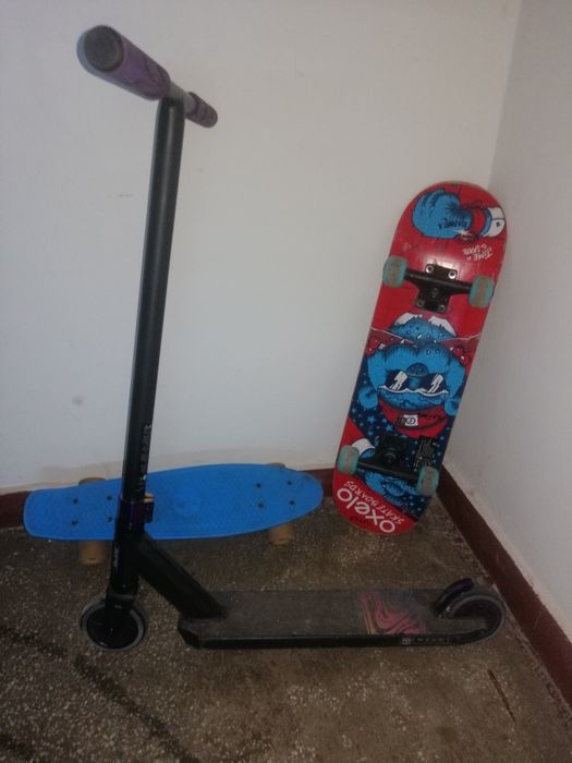 Trotinetă și Skateboard
