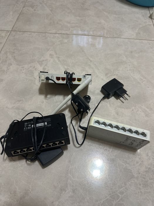 Рутер TOTO LINK ,суич TP-Link и ZyXEL