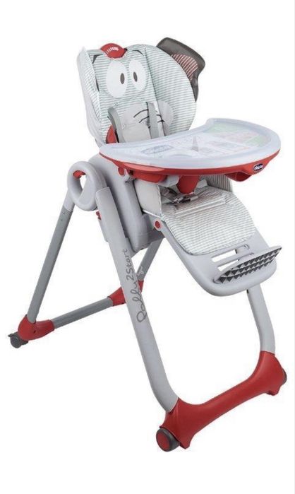 Стульчик для кормления Chicco Polly2Start elephant