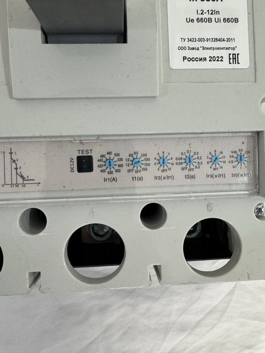 автоматический выключатель 630A