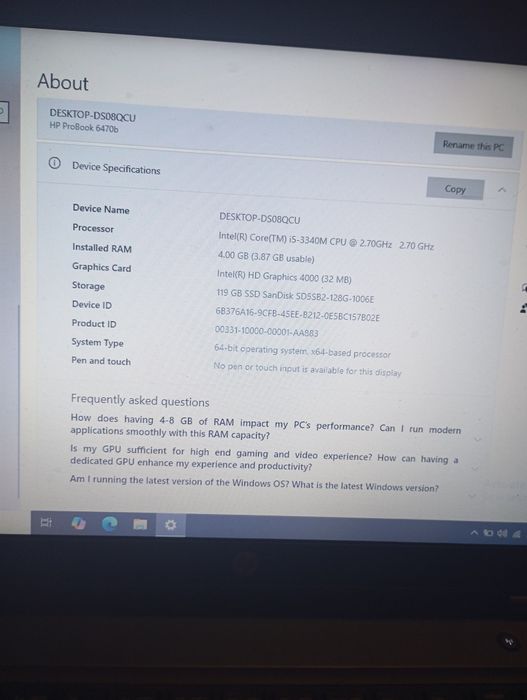 Лаптоп Hp за използване.