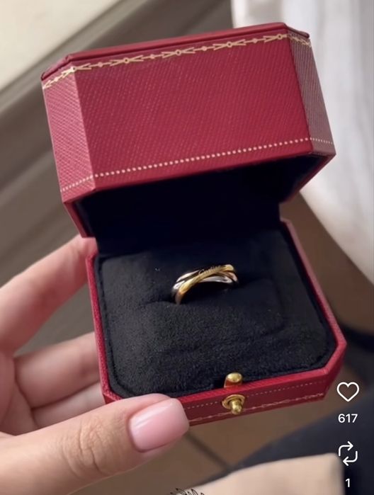 Cartier triniti кольцо