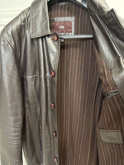 Geaca piele barbati, marimea 50