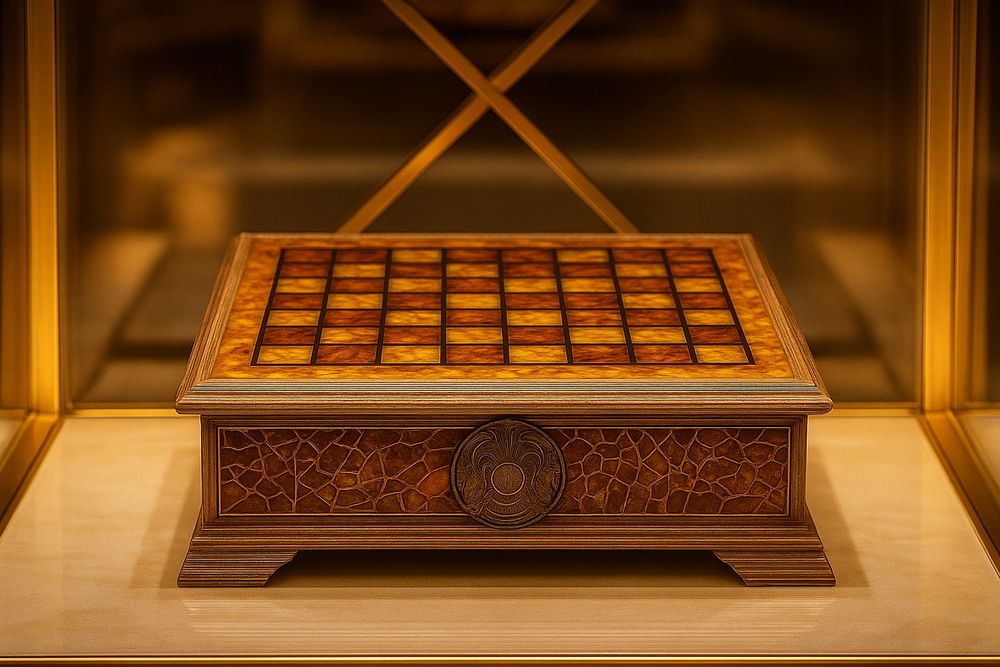 Шахматы янтарные