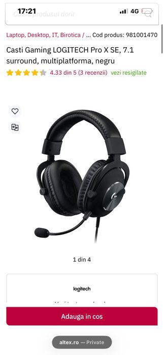 Logitech pro x headset