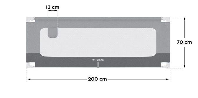 Bariera de protectie pentru pat, margine siguranta copii, Tulano