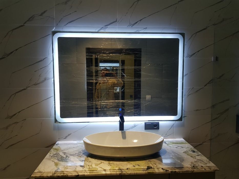 Зеркало с сенсорным подсветкой на заказ любого размера!