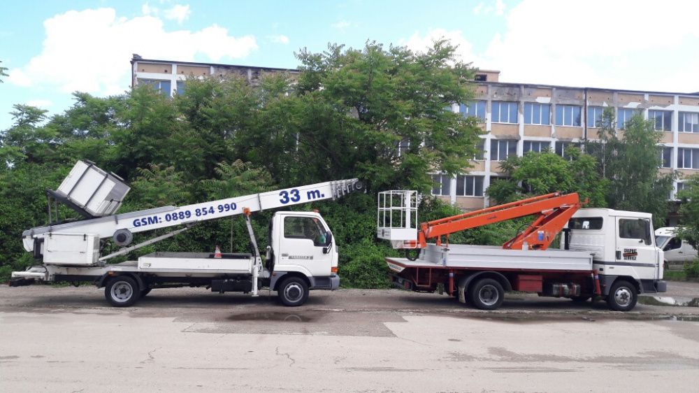 Услуги с автовишка и мебелен лифт 19 и 33 метра !!! Вишка ; Хаспел !