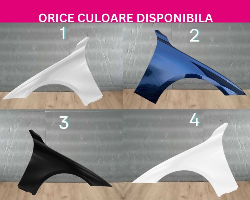 Aripa fata BMW E46/E90/E91/F30/F31 Negru,Alb,Argintiu stanga/dreapta