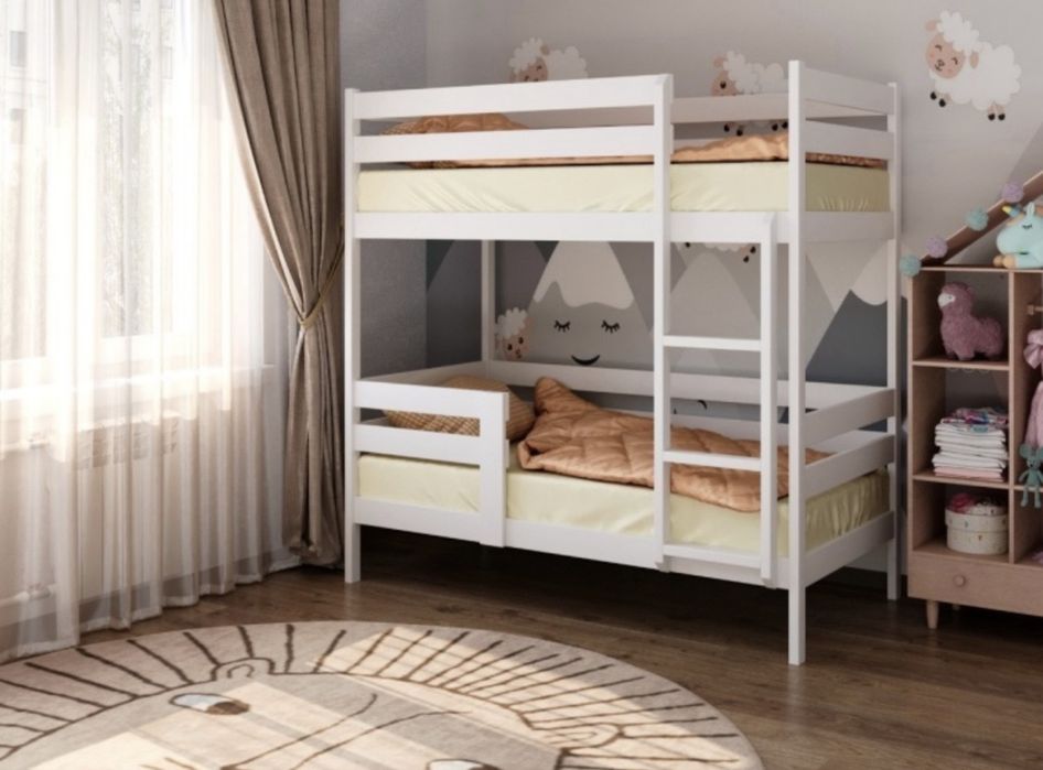 Двухъярусная кровать Пирогова 90x180 см белый