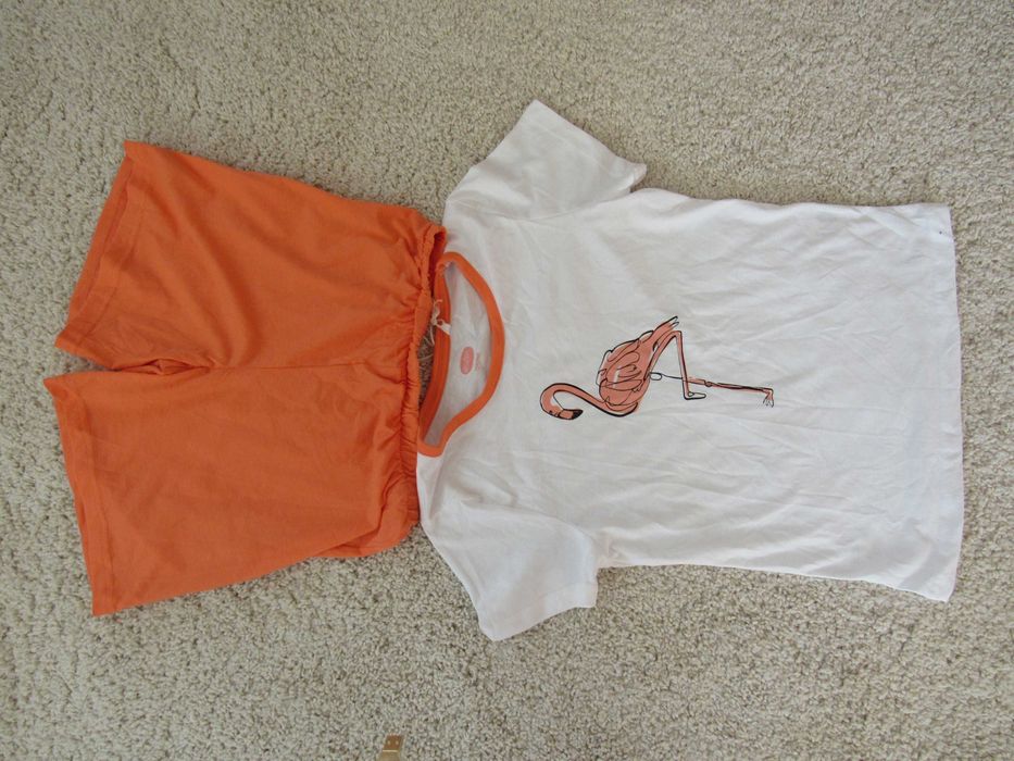 Нова лятна трикотажна детска пижама за момиче 134/140