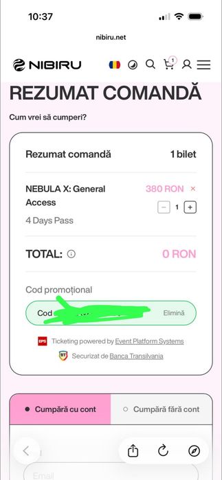 Bilet NebulaX 2026