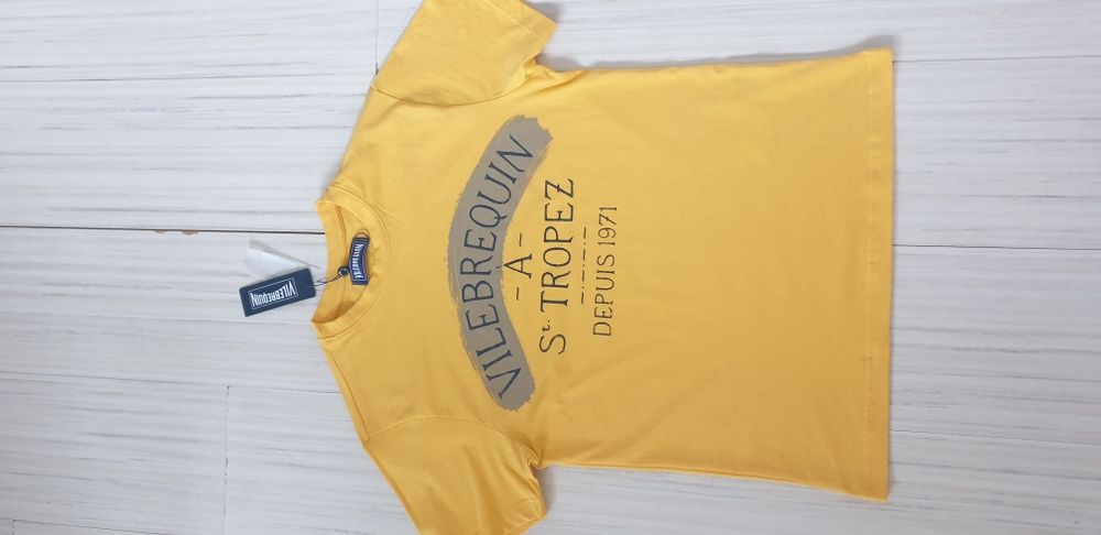 Vilebrequin Cotton Mens Size S НОВО! ОРИГИНАЛНА Мъжка Тениска!