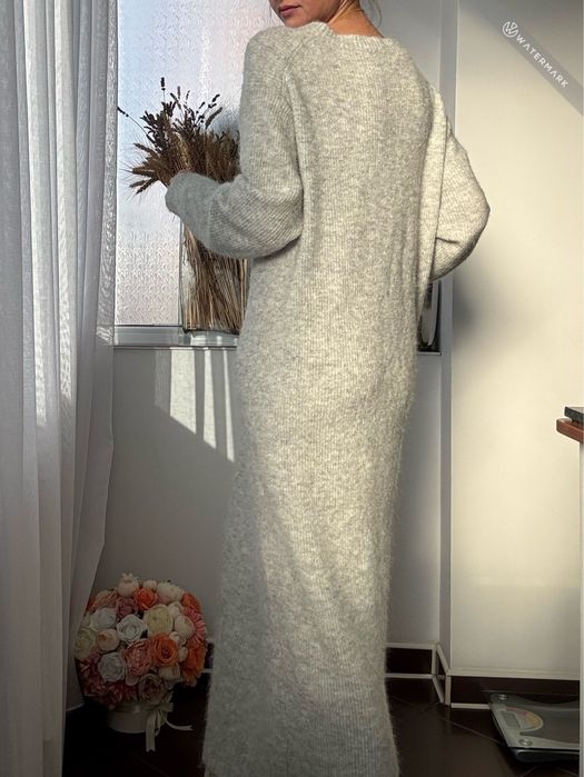 Rochie lunga zara , culoare gri - marimea M - noua cu eticheta
