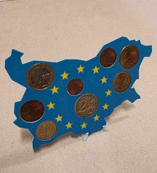 3D принтиран държач за монети със стойка