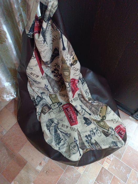 Кресло мешок экокожа