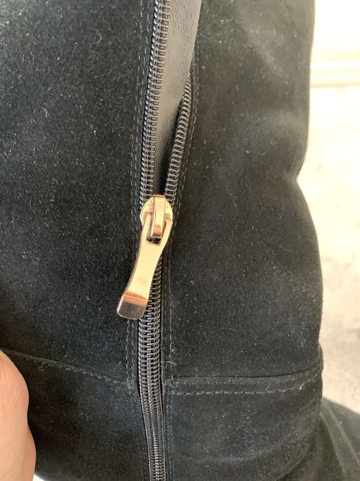 Зимние сапожки замшевые