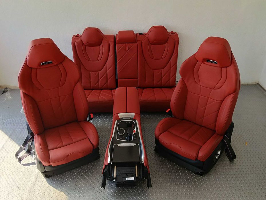 Нов салон седалки BMW XM X8 G09 Individual Leder Sakhir Orange Carbon