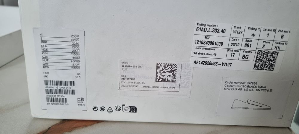 Елегантни Мъжки обувки Cos кожа