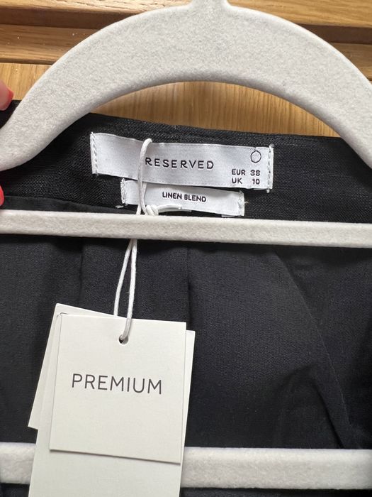 Нов черен сет комплект лен Rezerved