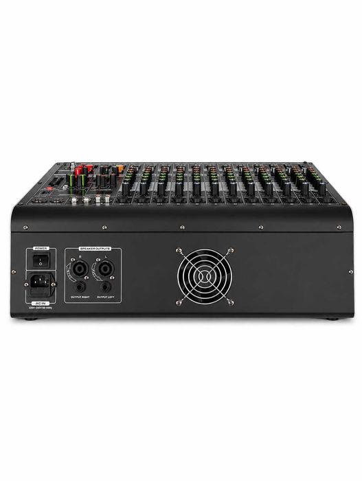 Activ mixer audio 12 canale 2 X 450W ZT12B Stereo canal 16 Efecte digital DSP cu amplificator Bluetooth USB