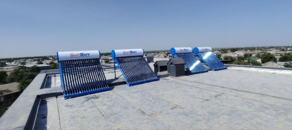 Quyosh Suv isitgichlari 100 litrli bosimsiz “Sun Suv” ishlab chiqaruvc