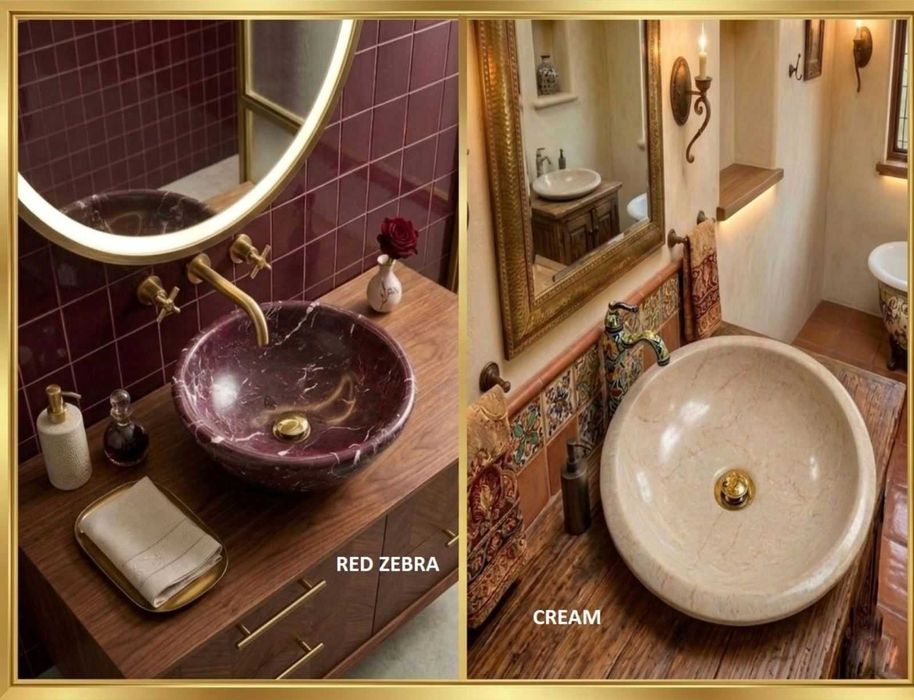 Луксозна мивка от естествен ОНИКС/МРАМОР (Уникален дизайн)